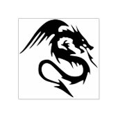 Briefmarke der Feuerdrachenkunst Gummistempel (Prägung)