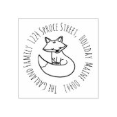 Briefmarke der Fox-Adresse Gummistempel (Prägung)