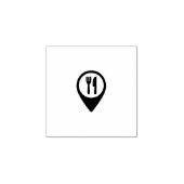 Briefmarke der Gabel- und Knife-Treuekarte Gummistempel (Prägung)