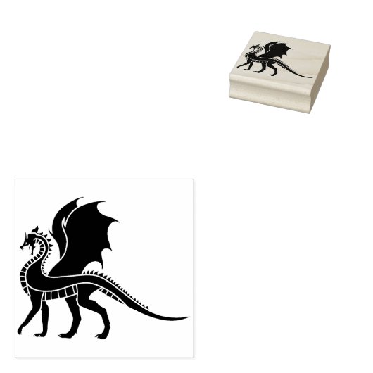 Briefmarke der geflügelten Silhouette Gummistempel (Stempel)