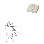 Briefmarke der Geigerkatze Gummistempel (Stempel)