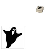 Briefmarke der gemeinen Geist-Silhouette Gummistempel (Stempel)