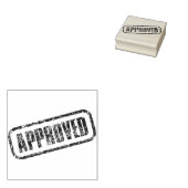 Briefmarke der Genehmigung! ~ Gummistempel (Stempel)