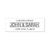 Briefmarke der Geschäftsadresse, serifenlose Rücks Permastempel (Design)