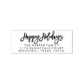 Briefmarke der handgeschriebenen Happy Holidays Rü Gummistempel (Stempel)