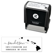 Briefmarke der Hawaii-Rücksendeadresse Permastempel (Beispiel)
