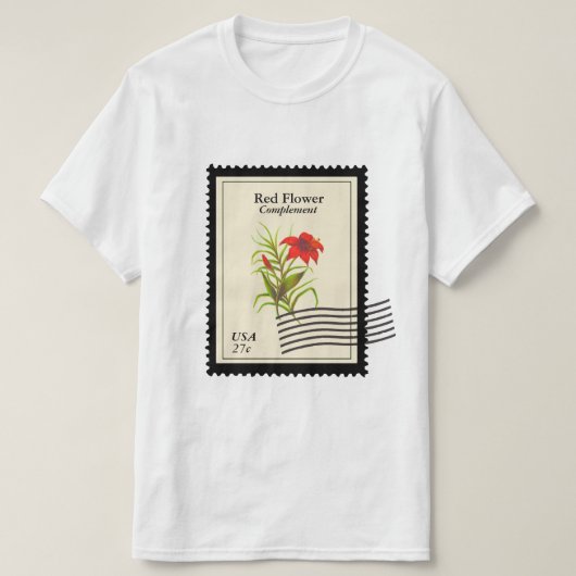 Briefmarke der Hemdmarke T-Shirt (Design vorne)