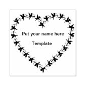 Briefmarke der Herzklopfen Gummistempel (Prägung)