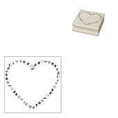 Briefmarke der Herzkunst Gummistempel (Stempel)