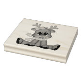 Briefmarke der Holzkunst/Baby Rudolph Gummistempel (Stempel)