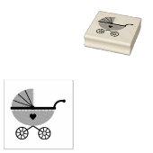 Briefmarke der Holzkunst/Babytragen Gummistempel (Stempel)