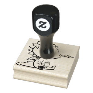 Briefmarke der Holzkunst/Drache Gummistempel