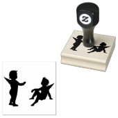 Briefmarke der Holzkunst/Engel Gummistempel (Stempel)