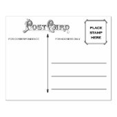 Briefmarke der Holzkunst Gummistempel (Prägung)