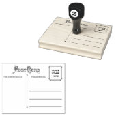 Briefmarke der Holzkunst Gummistempel (Stempel)