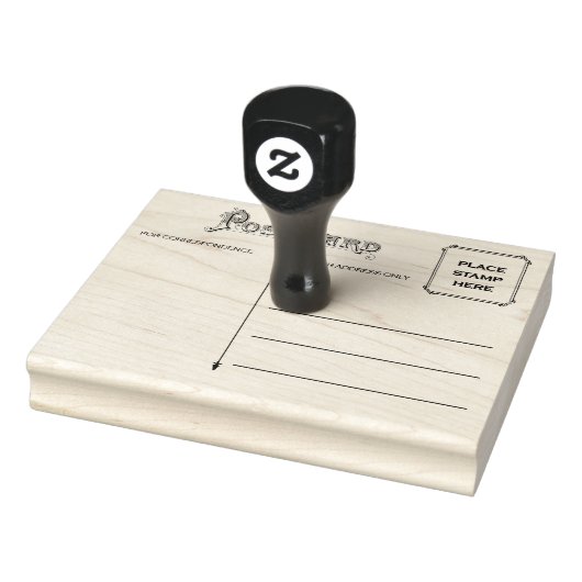 Briefmarke der Holzkunst Gummistempel (Stempel)