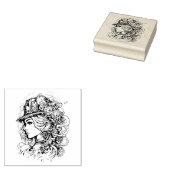 Briefmarke der Holzkunst Gummistempel (Stempel)