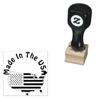 Briefmarke der Holzkunst Gummistempel