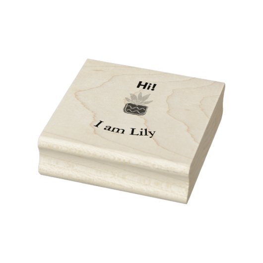 Briefmarke der Holzkunst Gummistempel (Stempel)