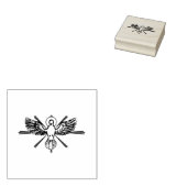 Briefmarke der Holzkunst Gummistempel (Stempel)