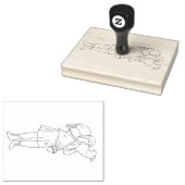 Briefmarke der Holzkunst - guter Hirte Gummistempel (Stempel)