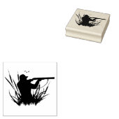 Briefmarke der Holzkunst/Jäger Gummistempel (Stempel)