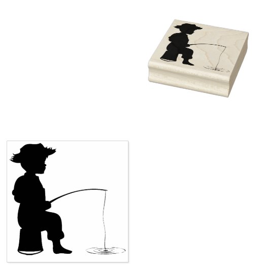 Briefmarke der Holzkunst/Junge Gummistempel (Stempel)