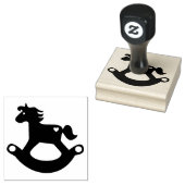 Briefmarke der Holzkunst/Rockpferd Gummistempel (Stempel)