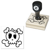 Briefmarke der Holzkunst/Schädel Gummistempel (Stempel)