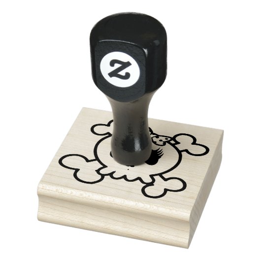 Briefmarke der Holzkunst/Schädel Gummistempel (Stempel)