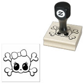 Briefmarke der Holzkunst/Schädel Gummistempel (Stempel)