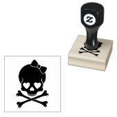 Briefmarke der Holzkunst/Schädel Gummistempel (Stempel)
