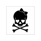 Briefmarke der Holzkunst/Schädel Gummistempel (Prägung)