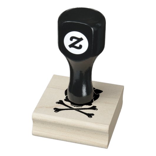 Briefmarke der Holzkunst/Schädel Gummistempel (Stempel)