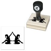 Briefmarke der Holzkunst/Tänzer2 Gummistempel (Stempel)
