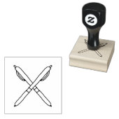 Briefmarke der Holzkunst über Pens Gummistempel (Stempel)