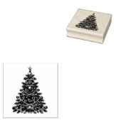 Briefmarke der Holzkunst/Weihnachtsbaum Gummistempel (Stempel)