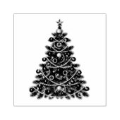 Briefmarke der Holzkunst/Weihnachtsbaum Gummistempel (Prägung)