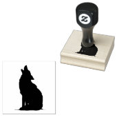 Briefmarke der Holzkunst/Wolf2 Gummistempel (Stempel)