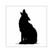 Briefmarke der Holzkunst/Wolf2 Gummistempel (Prägung)