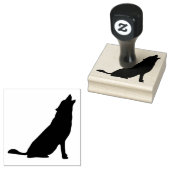 Briefmarke der Holzkunst/Wolf Gummistempel (Stempel)