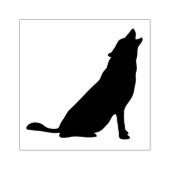 Briefmarke der Holzkunst/Wolf Gummistempel (Prägung)