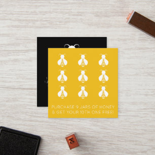 Briefmarke der Honigbienenloyalität Treuekarte