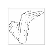 Briefmarke der Hühnerwaldkunst Gummistempel (Prägung)