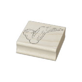 Briefmarke der Hühnerwaldkunst Gummistempel (Stempel)