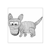 Briefmarke der Hundemuschelkunst Gummistempel (Prägung)