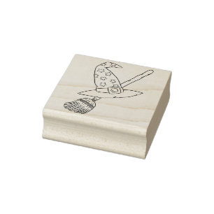 Briefmarke der Illustrationskunst Gummistempel