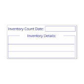 Briefmarke der Inventuranzahl Permastempel (Design)