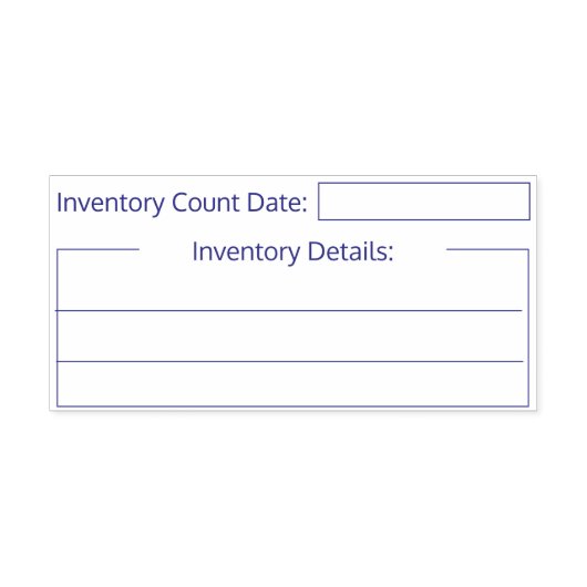 Briefmarke der Inventuranzahl Permastempel (Design)