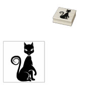 Briefmarke der Juwelenkatze Gummistempel (Stempel)